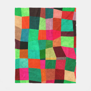 Kleurrijke geometrische: Abstracte naadloze textuu Fleece Deken