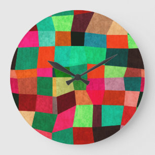 Kleurrijke geometrische: Abstracte naadloze textuu Grote Klok