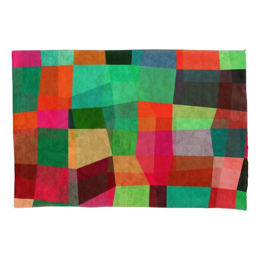 Kleurrijke geometrische: Abstracte naadloze textuu Kussensloop (Voorkant)