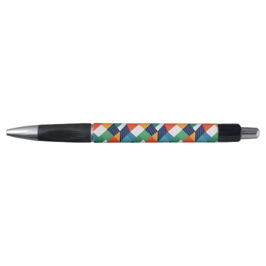 Kleurrijke Geometrische Abstracte Vorm Pen (Voorkant)
