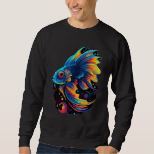 Kleurrijke Geometrische Aquatische Guppy Vissen Gu Trui