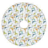 Kleurrijke geometrische bogen hoeken midden eeuw m kerstboom rok (Voorkant)