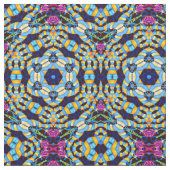 Kleurrijke geometrische caleidoscoop stof (Close Up)