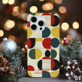 Kleurrijke geometrische cirkels - Mid-Century Mode Case-Mate iPhone Case