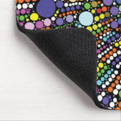 Kleurrijke geometrische cirkels muismat (Hoek)