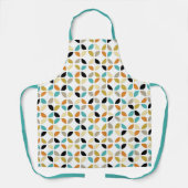 Kleurrijke geometrische cirkels patroon midden eeu schort (Voorkant)