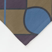 Kleurrijke geometrische diamant fleece deken (Hoek)