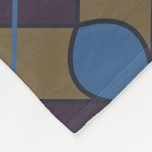 Kleurrijke geometrische diamant fleece deken (Hoek)