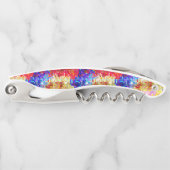 Kleurrijke geometrische disco glitter achtergrond kurkentrekker (Voorkant)