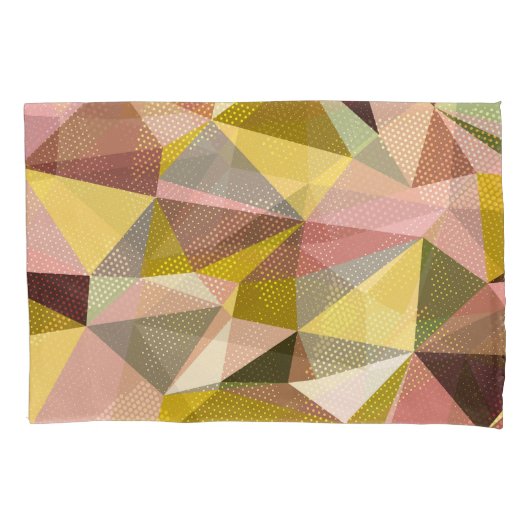 Kleurrijke geometrische driehoeken Abstracte textu Kussensloop (Voorkant)
