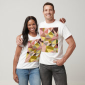 Kleurrijke geometrische driehoeken Abstracte textu T-shirt (Unisex)