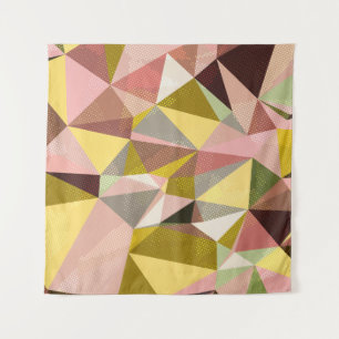 Kleurrijke geometrische driehoeken Abstracte textu Wandkleed