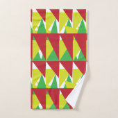 Kleurrijke geometrische driehoeken bad handdoek (Handdoek)