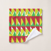 Kleurrijke geometrische driehoeken bad handdoek (Wasdoekje)