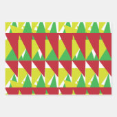 Kleurrijke geometrische driehoeken inpakpapier vel (Voorkant)