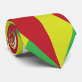 Kleurrijke geometrische driehoeken stropdas (Opgerold)