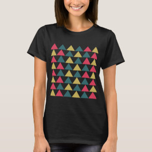 Kleurrijke Geometrische Driehoekpatroon Driehoek T-shirt