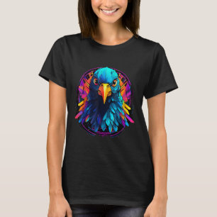 Kleurrijke Geometrische Duivenfokker Pop Dier T-shirt