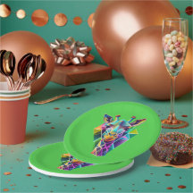 Kleurrijke geometrische Giraffe hoofd