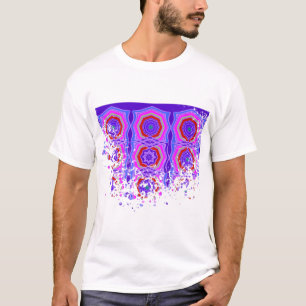 Kleurrijke geometrische kant mandala's t-shirt