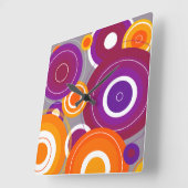 Kleurrijke geometrische klok (Hoek)