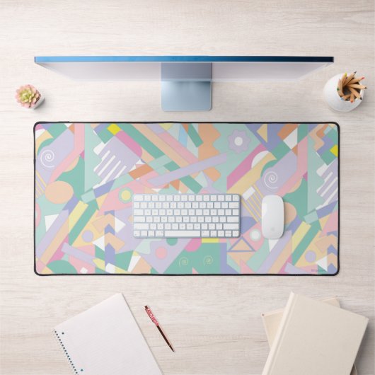 Kleurrijke geometrische kunst, Cool Fun Modern Bureaumat (Kantoor 1)