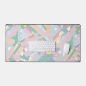 Kleurrijke geometrische kunst, Cool Fun Modern Bureaumat (Keyboard & Muis)