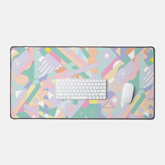 Kleurrijke geometrische kunst, Cool Fun Modern Bureaumat (Keyboard & Muis)
