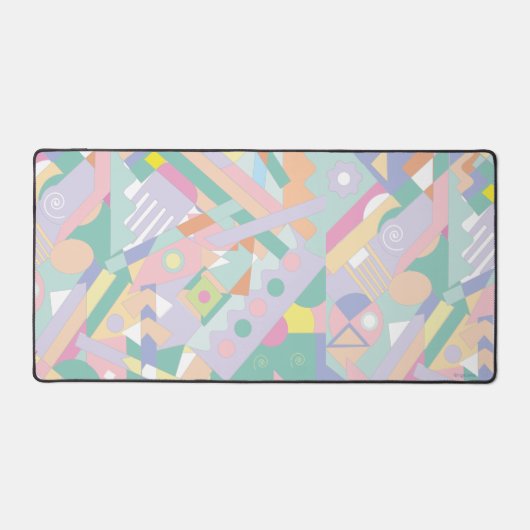 Kleurrijke geometrische kunst, Cool Fun Modern Bureaumat (Voorkant)