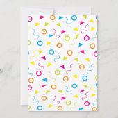 Kleurrijke geometrische kunst kerstfeestdag kaart (Achterkant)