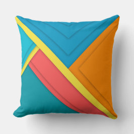 Kleurrijke geometrische kussenhoes kussen
