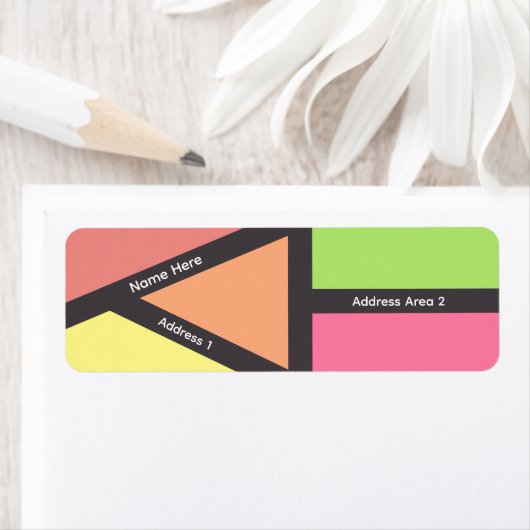 kleurrijke geometrische labels (Insitu)