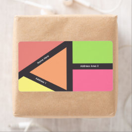 kleurrijke geometrische labels