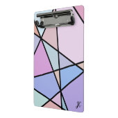 Kleurrijke geometrische lijnen en vormen mini klembord (Angled2)