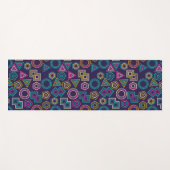 kleurrijke geometrische lineaire oren yogamat (Voorkant (horizontaal))