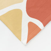 Kleurrijke geometrische met een monogram fleece deken (Hoek)