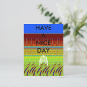 Kleurrijke Geometrische Motief Art Print Briefkaart (Staand voorkant)