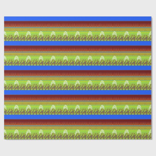 Kleurrijke Geometrische Motief Art Print Cadeaupapier (Vlak)