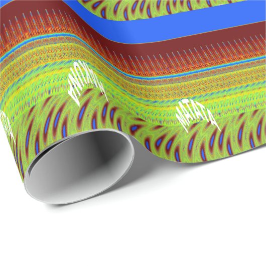 Kleurrijke Geometrische Motief Art Print Cadeaupapier (Rol Hoek)