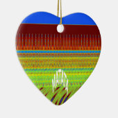 Kleurrijke Geometrische Motief Art Print Keramisch Ornament (Rechts)