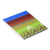 Kleurrijke Geometrische Motief Art Print Notitieblok (Schuin)