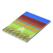 Kleurrijke Geometrische Motief Art Print Notitieblok (Linkerzijde)