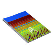 Kleurrijke Geometrische Motief Art Print Notitieboek (Rechterzijde)