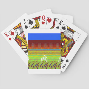 Kleurrijke Geometrische Motief Art Print Pokerkaarten