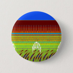 Kleurrijke Geometrische Motief Art Print Ronde Button 5,7 Cm