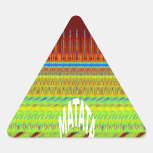 Kleurrijke Geometrische Motief Art Print Sticker