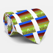 Kleurrijke Geometrische Motief Art Print Stropdas (Opgerold)