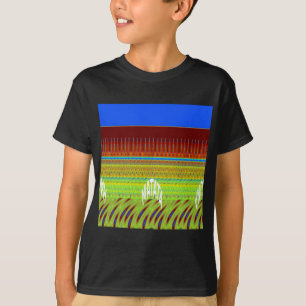 Kleurrijke Geometrische Motief Art Print T-shirt