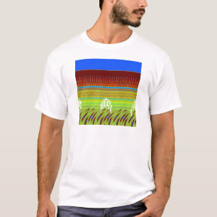 Kleurrijke Geometrische Motief Art Print T-shirt