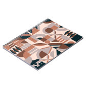 Kleurrijke geometrische mozaïek, abstracte achterg notitieboek (Linkerzijde)